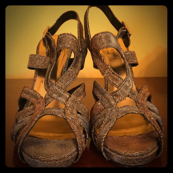 Kate Spade Lurex Strappy Sandal - Picture 1 of 3